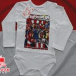 Бејби боди дуги рукав Психо (бела)