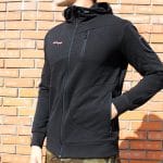 Дукс са капуљачом Линија (црни)