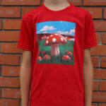 Дечија мајица Печурке (црвена)